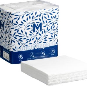Serviette Lunch Quilted 2ply | White Pkt 100/12