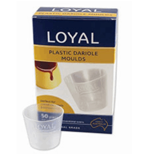 Dariole Mould Plastic 125ml 65x60x50mm Each