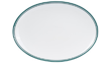Nano Cru Oval Plate | 320mm Green