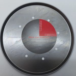 Pizza Tray Black Iron Perforated | 305mm