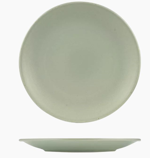 Round Coupe Plate | Pearl Pistachio 310mm