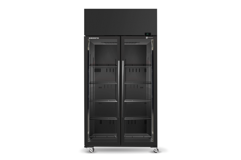 SKT ActiveCore Chiller Upright 2 Door Glass | Black/White