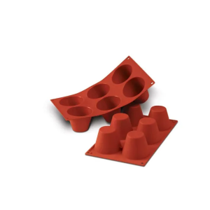 Muffin Pan 6 Cup Silikomart 75x60mm