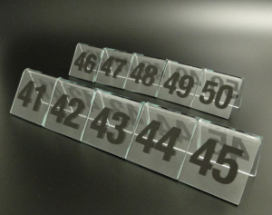 Table Number Set 41-50 Award