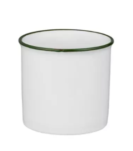 Tin Tin Cup | White/Green 450ml