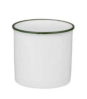 Tin Tin Cup | White/Green 450ml