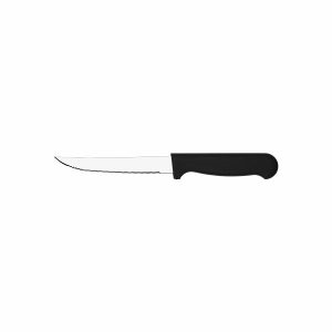 Steak Knife Pointed Black Handle | 223mm