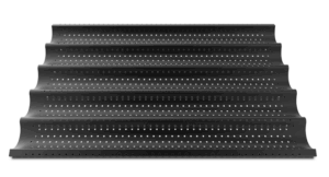 Unox Baguette Tray N/Stick 600x400mm (34mm) Black