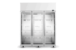 TME ActiveCore Chiller Upright 3 Door Glass | White