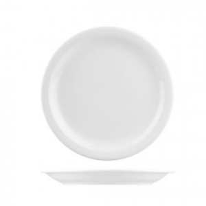 Flinders Healthcare Narrow Rim Plate | 250mm White