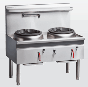 Gas Waterless Wok | 2 Hole | 1 Chimney 1 Duckbill | 1200mm