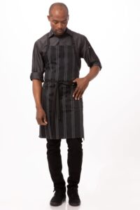 Apron Bib Presidio Black Grey