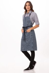 Apron Bib Portland Denim Indigo Blue