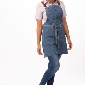 Apron Bib Berkeley Petite Medium Blue