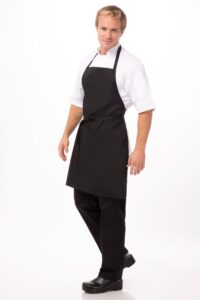 Apron No Pocket Bib Black