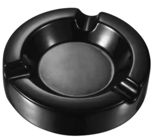 Ashtray Black Plastic HD
