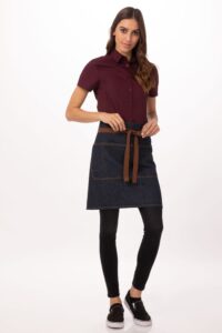 Apron Half Memphis Denim Indigo Blue
