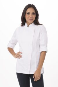 Chef Jacket Hartford Womens Zipper White 2XL