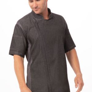 Chef Jacket Delancey Mens Black Large