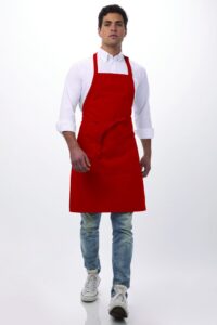 Apron Bib Red