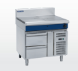 Blue Seal 1200mm Gas Griddle Refrigerated Base Chrome