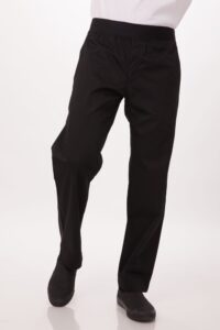 Chef Pants Lightweight Slim Fit Black 3XL