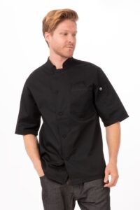 Chef Jacket Valais Mens V-Series Black 2XL