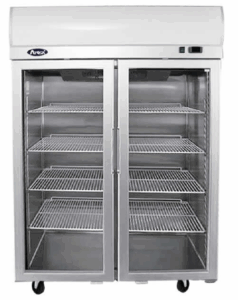 Atosa Freezer Upright 2 Door Glass | 1200mm