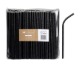 Straws Paper Regular Flexible Black Pkt 250