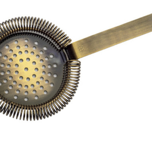 Cocktail Strainer No Prong | Antique Gold