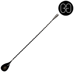 Bar Spoon/Stirrer Teardrop Black | 330mm