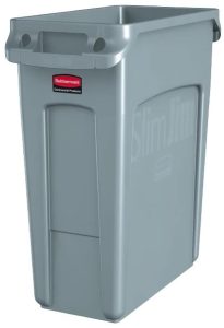 Rubbish Bin Slim Jim 60lt Grey