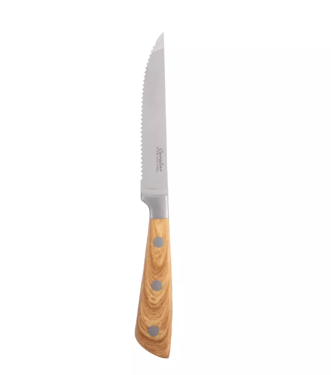 Steak Knife Oak 245mm | Pkt 6