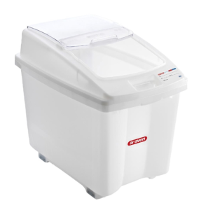 Mobile Ingredient Bin Transparent | 80Ltr