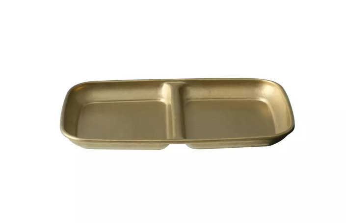 Vintage Divided Dish | 156x90mm Gold