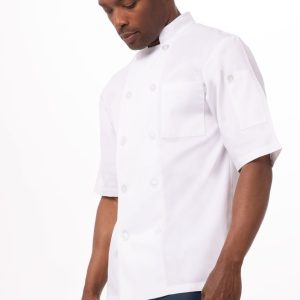 Chef Jacket Volnay Mens Short Sleeve XL
