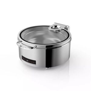 Chafer Dry Heat Glass Lid Round | 6.8ltr