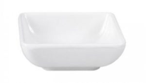 Melamine Square Sauce Dish White | 70mm