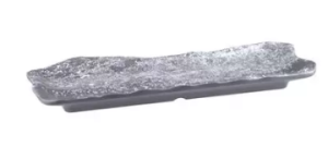 Melamine Endure Oblong Plate 300x125mm Pewter