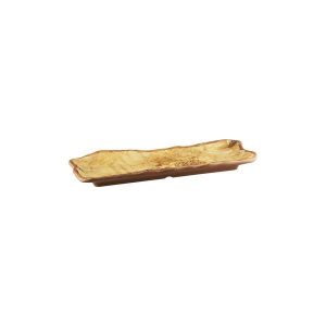 Melamine Transform Rect Plate 270x112mm  Wood Grain