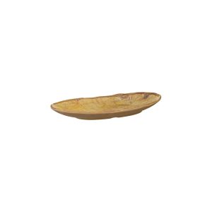 Melamine Transform Oval Plate 260x155mm Wood Grain