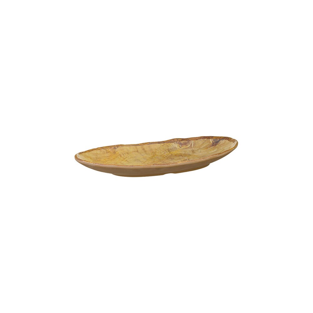 Melamine Transform Oval Plate 260x155mm Wood Grain