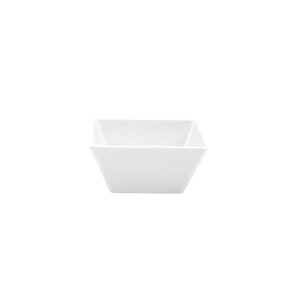 Melamine Sq Bowl White | 180x85mm