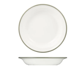 Melamine Evoke Soup/Pasta Plate Grey with White |  200mm