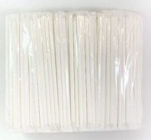 Straws Paper Cocktail White Pkt 250/10