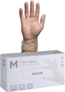 Vinyl Gloves Powder Free 100's | Med