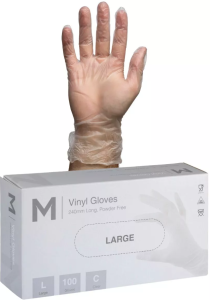 Vinyl Gloves Powder Free 100's | Large