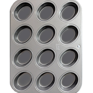 Friand Pan, Plain Design 75mm x 35mm (12cup)